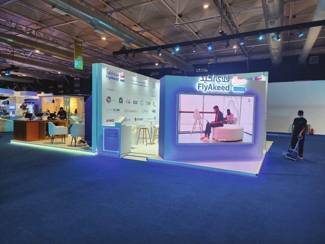 Exhibition and event branding by Afkar Raida